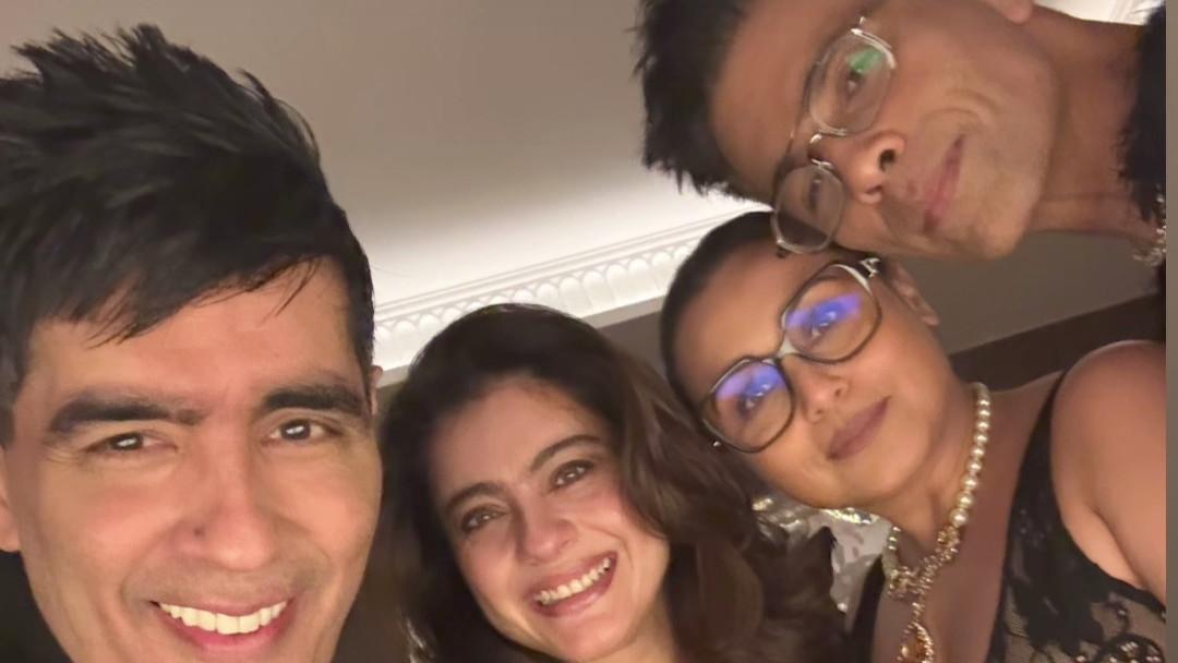 Kajol, Rani Mukerji and Karan Johar recreate ‘Kuch Kuch Hota Hai’ nostalgia at Manish Malhotra’s party..