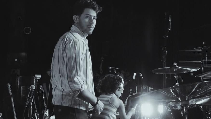 Little Malti Marie turns tiny drummer girl in father Nick Jonas’ latest rehearsal pictures..