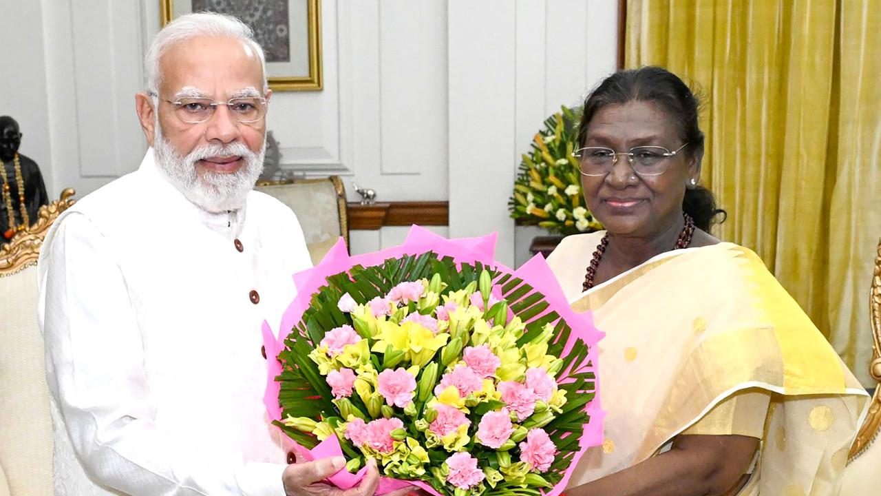 PM Modi's tenure distinguished by far-reaching advancements: Prez Murmu extends greetings..