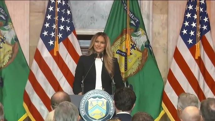 Melania Trump unveils savings plan for foster youth..