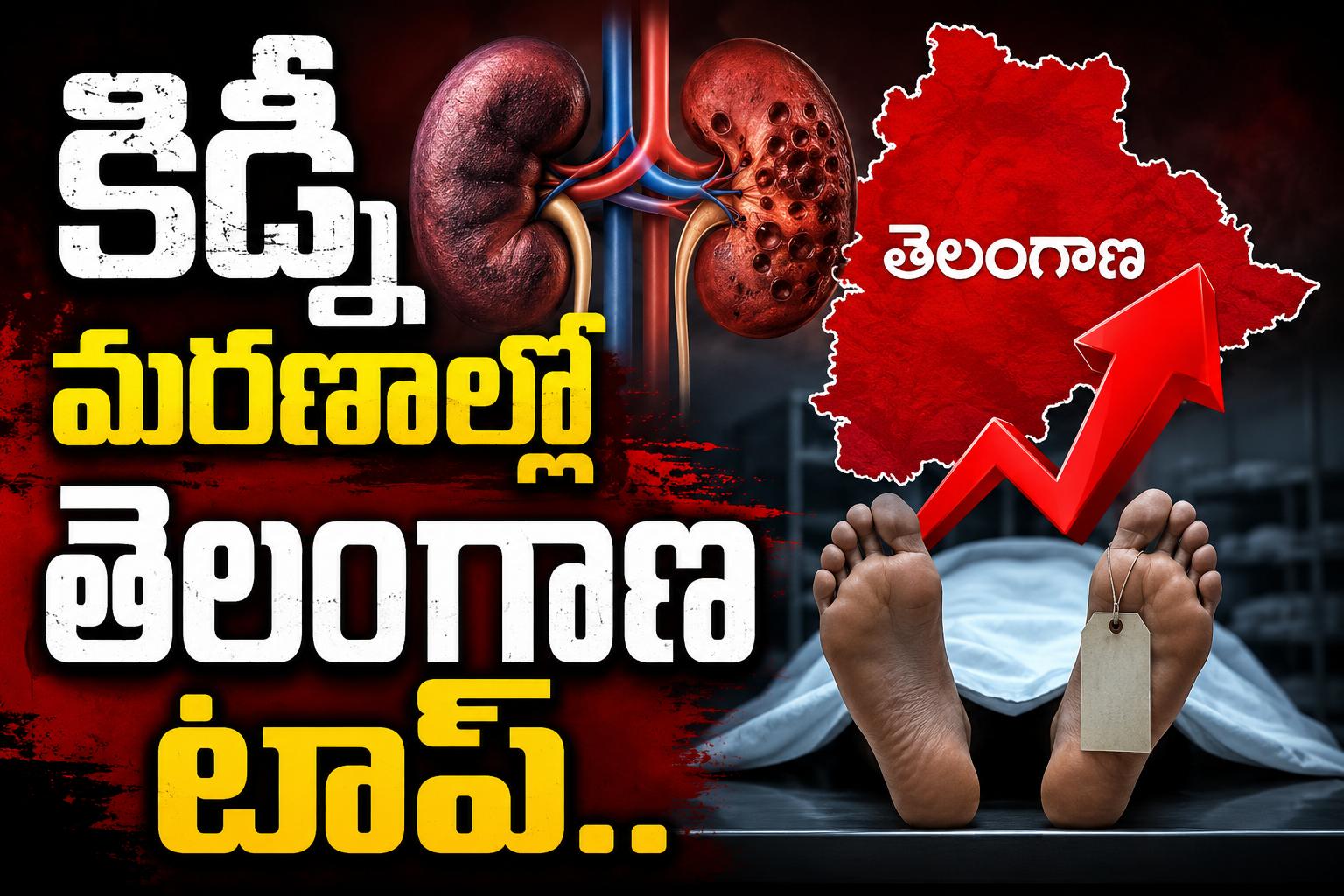 కిడ్నీ మరణాల్లో తెలంగాణ టాప్..
