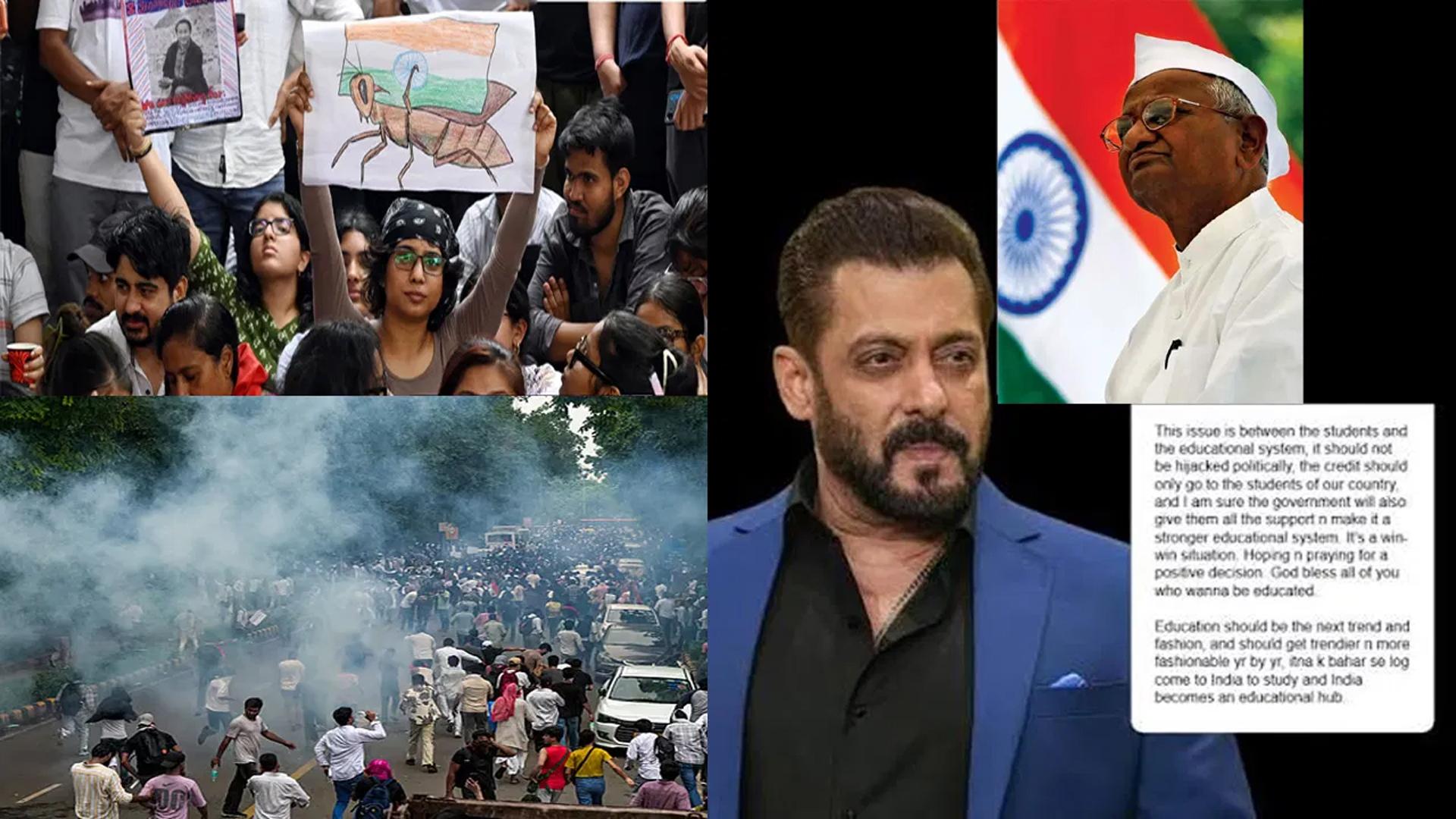 పేపర్ లీక్‌లకు వ్యతిరేకంగా జరుగుతున్న విద్యార్థి ఉద్యమానికి సల్మాన్ ఖాన్ మద్దతు..
