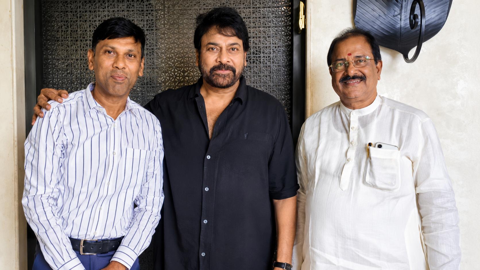 అల్లుడు భద్రంతో కలిసి మెగాస్టార్ చిరంజీవిని కలిసిన సోము వీర్రాజు..